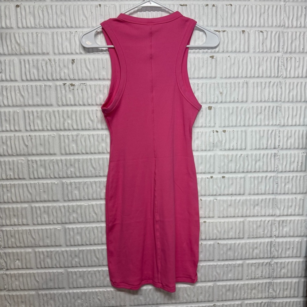 SKIMS Cotton Limited Edition Pink Ribbed Tank Mini Dress – Size M | NWT - Picture 3 of 9